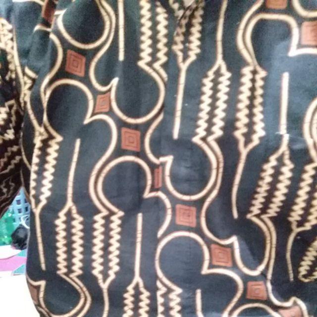 Asifa Batik Hrb026 Kenongo Kemeja Tosca Pendek Pekalongan Padi M L Xl Sogan Tulis Halus Kemeja Batik