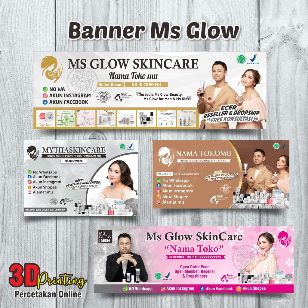 Banner Ms Glow Cdr Contoh Spanduk Riset Riset 5963