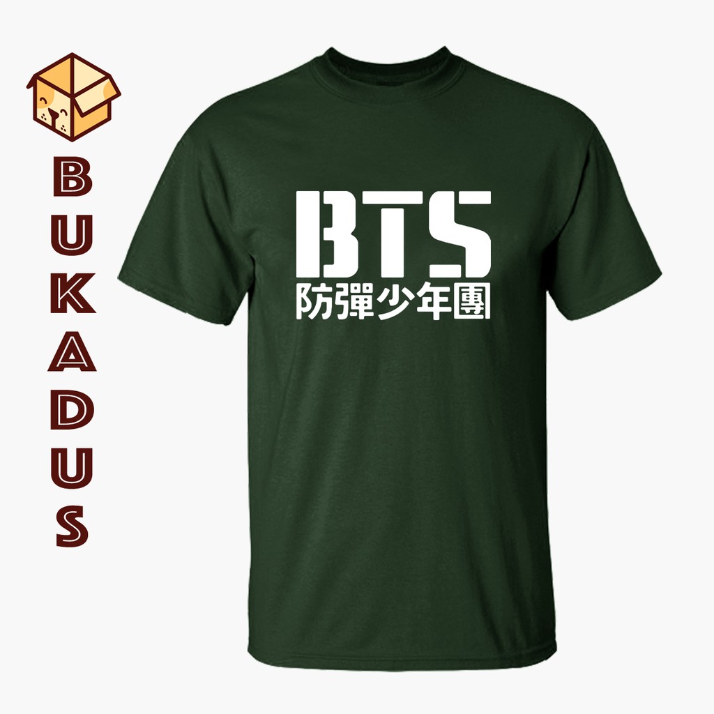 Kaos BTS Bangtan Boys Logo | T shirt Bts Kpop | Baju Polos Custom