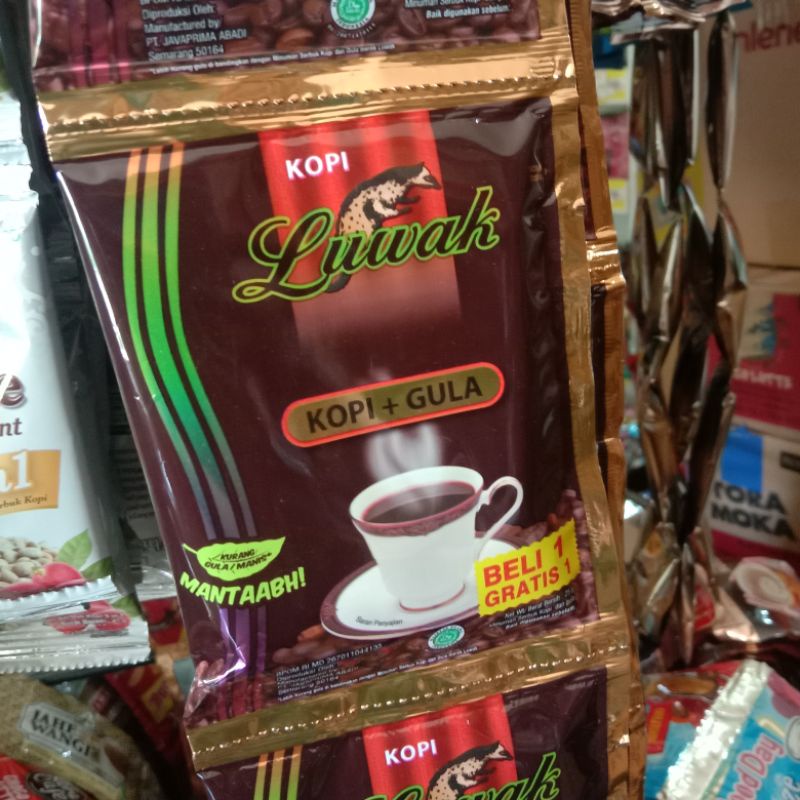 

kopi instan luwak kopi+gula