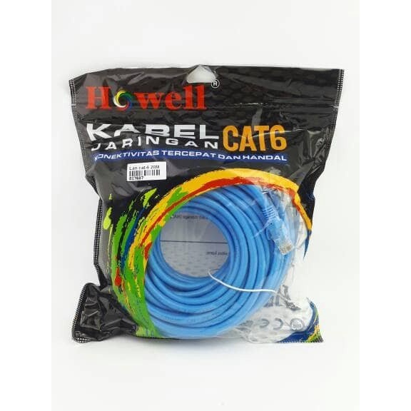 Howell Kabel LAN Cat 6 5m,15m, 20m, 30m Internet Cable LAN UTP