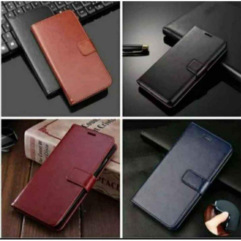 Case Flip cover Magnet Bahan kulit Oppo RENO 3 2f A9(2020) A5(2020) A5S A3S F17pro F11pro F11 F9 F7
