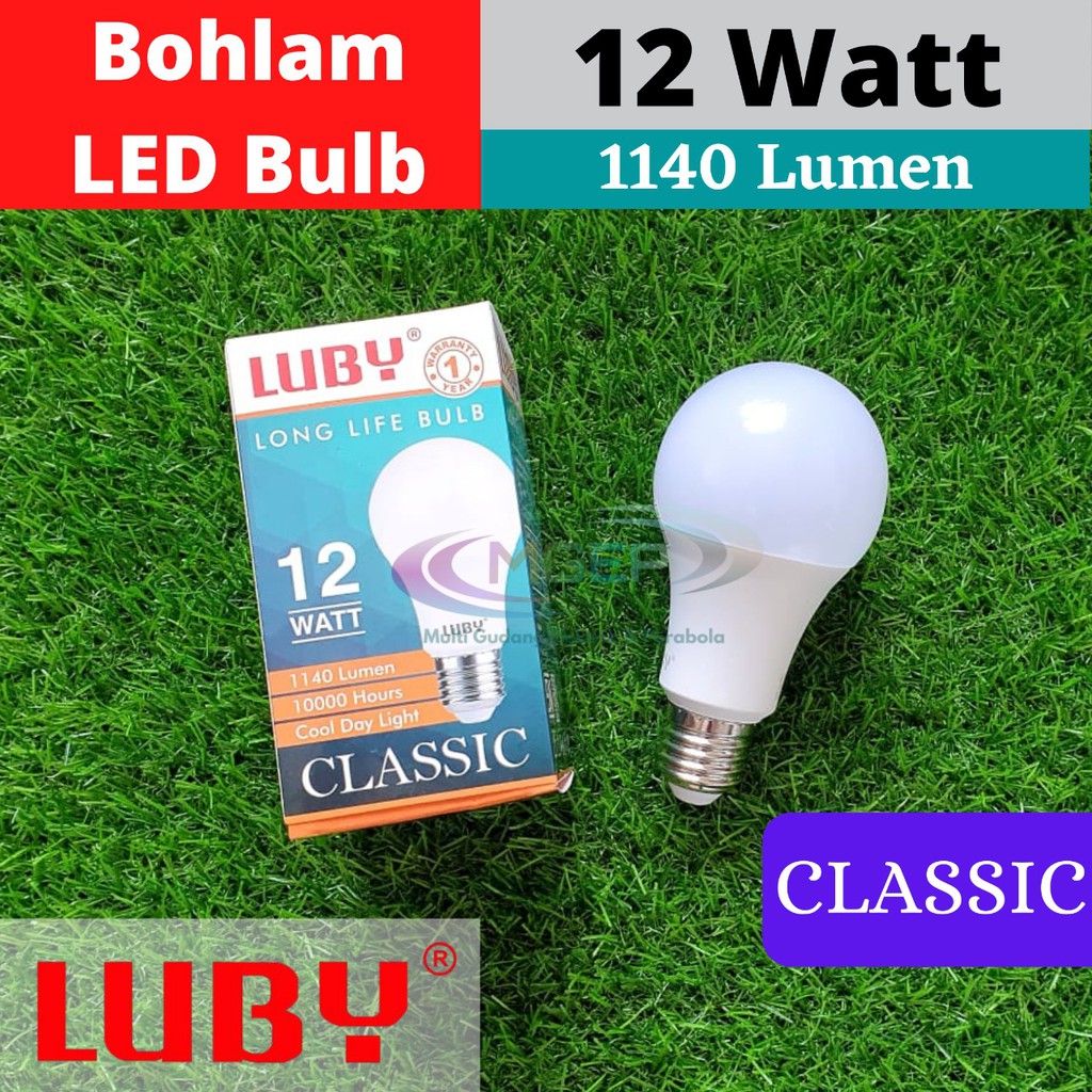 Lampu Bohlam Luby Classic LED 12 Watt LED Bulb