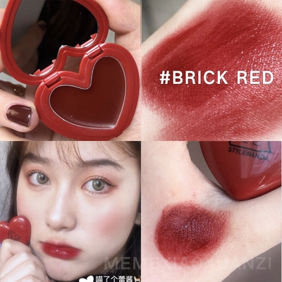 Korea 3CE Cinta Lipstik  Hati berbentuk Lipstik  Bibir 