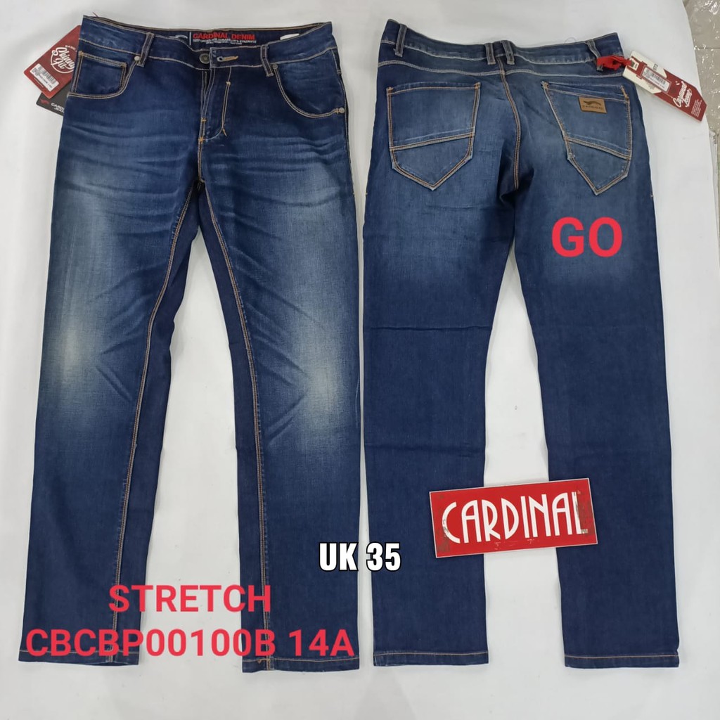gof 35 CARDINAL CBCBP Celana Panjang Jeans Pria Pencil Stretch Slimfit Super Skinny Sobek Bermuda