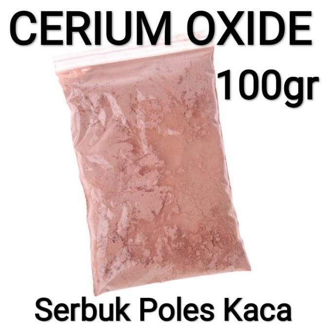 Cerium Oxide Poles Kaca Baret Buram 100Gr