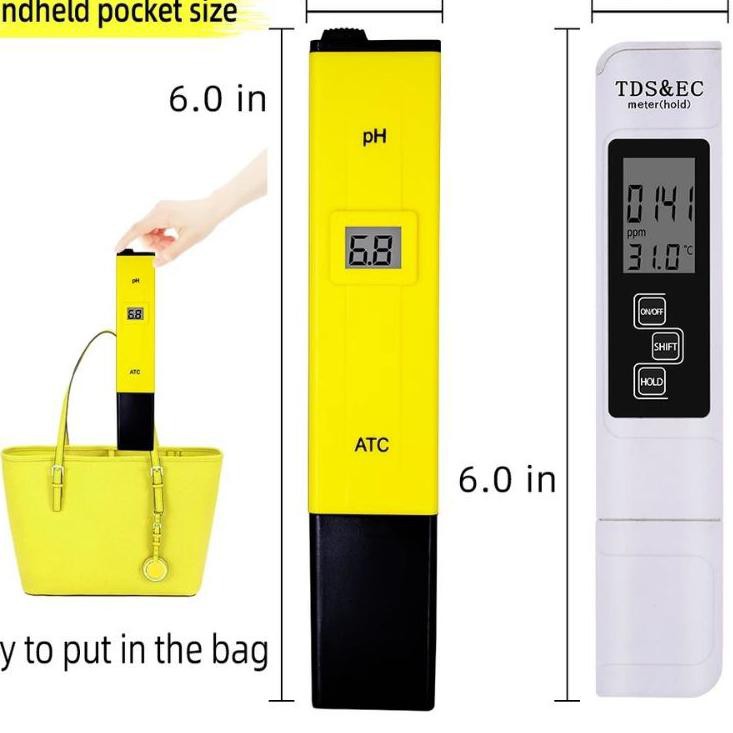 【salebagus】 PH Meter & TDS EC, Satu Set PH meter dan TDS EC, Sepaket TDS dan PH Meter, Satu Set TDS