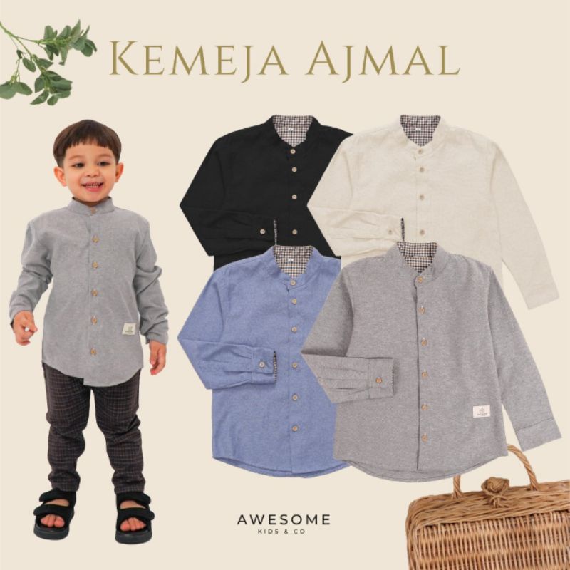 KEMEJA KOKO ANAK & REMAJA AJMAL BY AWESOMEKIDS&CO