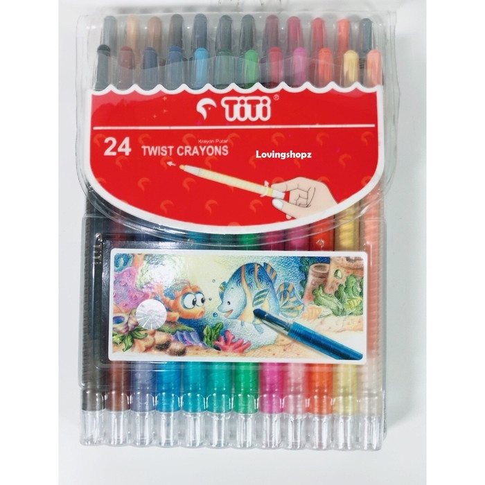 

Jualan Twist Crayon Titi/Crayon Titi Puter/Krayon Titi Puter Isi 24 Terlaris