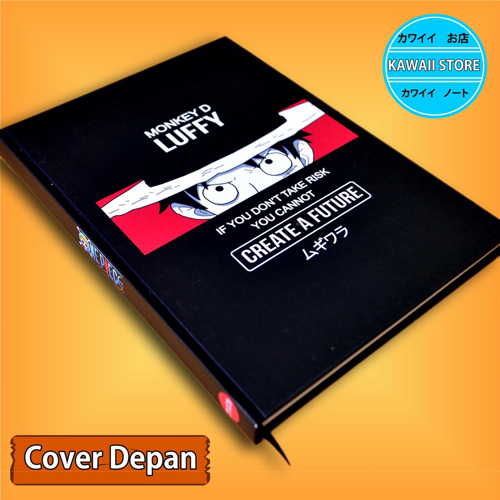 

Notebook / Pocket book Hard Cover Anime One Piece MONKEY D LUFFY QUOTE uk A5 & A6 / Notes Book