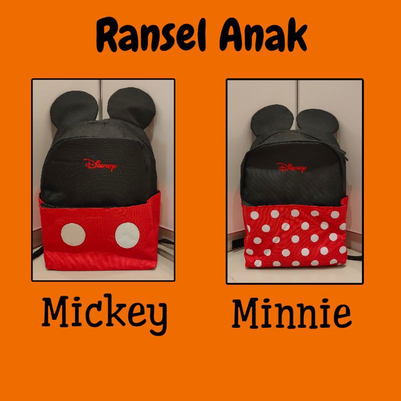 GROSIR RANSEL TAS ANAK TK DEWASA MEDAN MURAH RANSEL ANAK MICKEY & MINNIE
