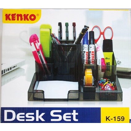 

Dijual Tempat Alat Tulis Meja Desk Set Stationary New K-159 Kenko Limited