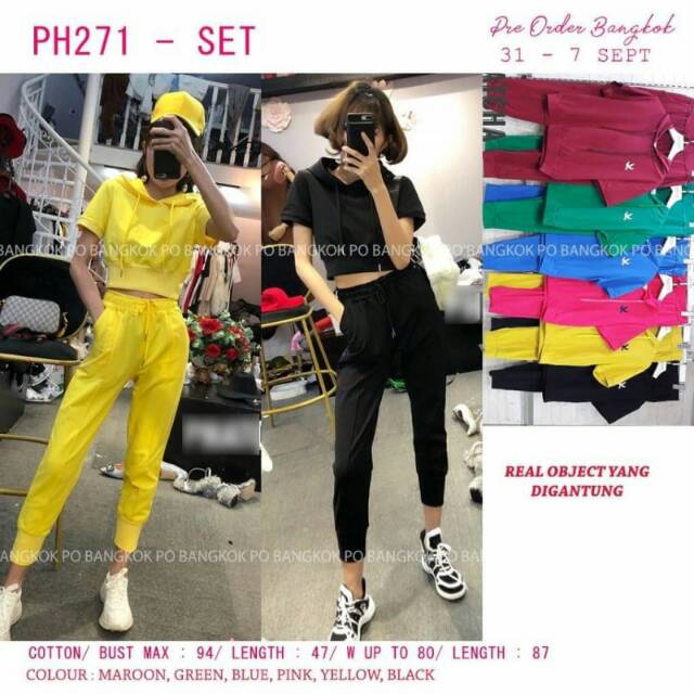 Sweatshirt / setelan bkk / js bkk / jumpsuit / bkk set / setelan bangkok / setelan hoodie hoodie set