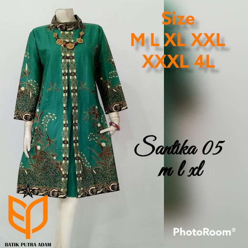 Tunik batik masakini baju tunik wanita atasan batik kantor