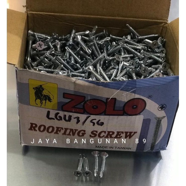 Roofing Screw Zolo/Roofing Baja Ringan Zolo 8x25