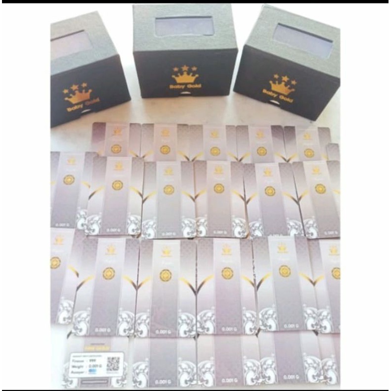 Baby Gold Emas Murni Logam Mulia 0.001g