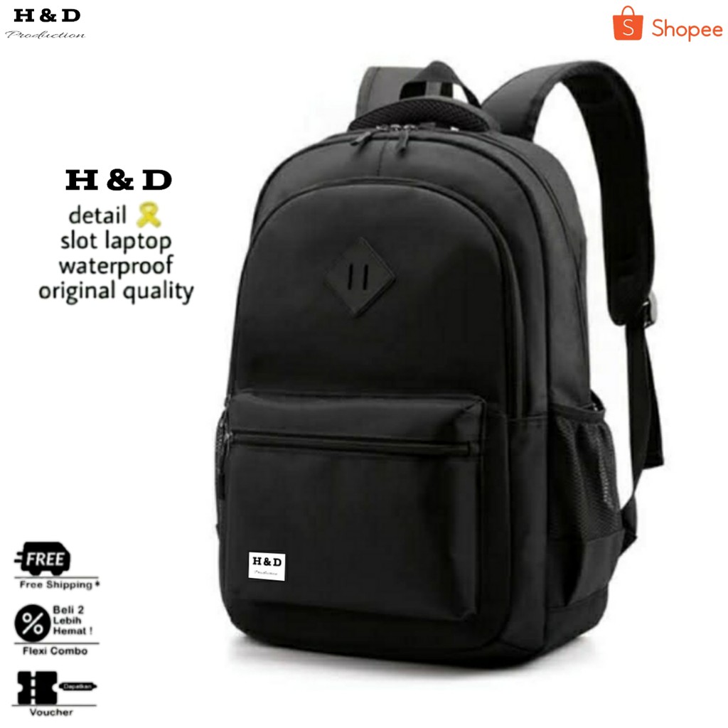 Big Promo..Tas Ransel Distro sekolah kuliah Kerja Pria 4286CV Tas Premium - Original H & D