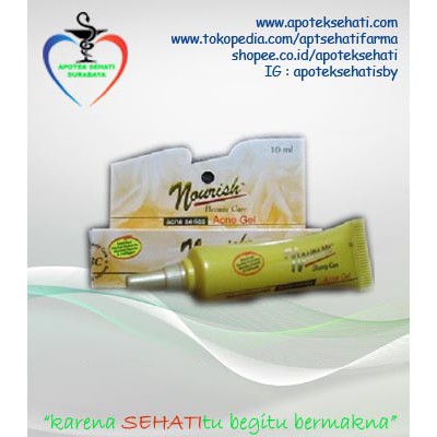 NOURISH BEAUTY CARE ACNE GEL  10ML OBAT JERAWAT