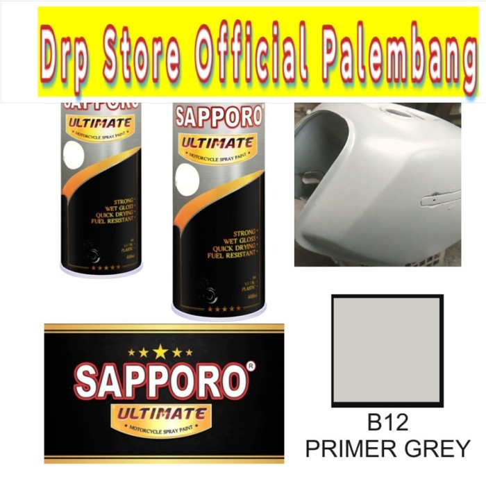 SAPPORO ULTIMATE PRIMER B12 GREY / B14 RED - CAT SEMPROT SAPORO 400ML