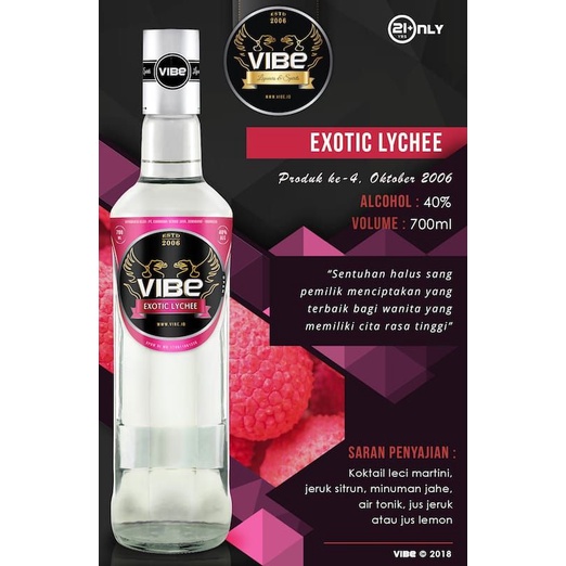 Jual VIBE EXOTIC LYCHEE (40/700ml) Shopee Indonesia