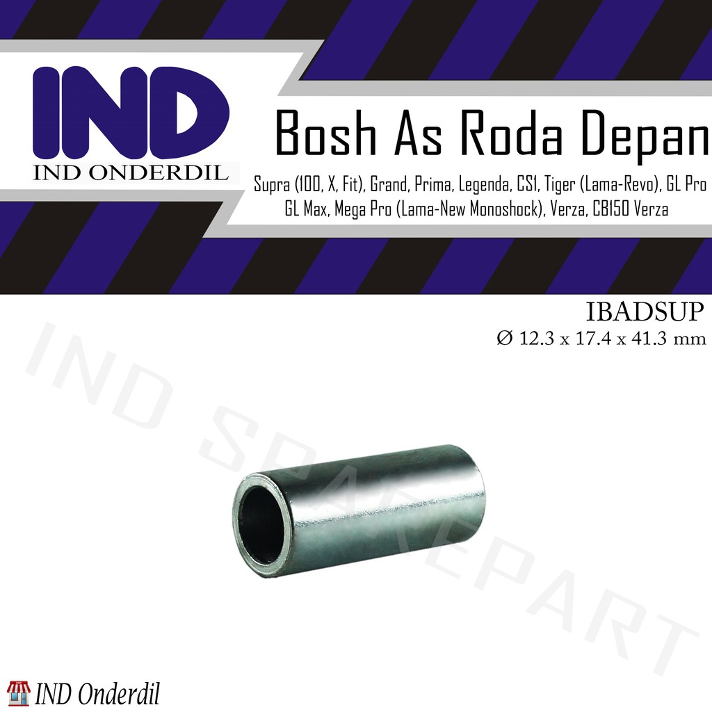 Bosh-Bos As Laher Roda Tromol Depan-Spacer Supra X-X 125 Lama Tromol