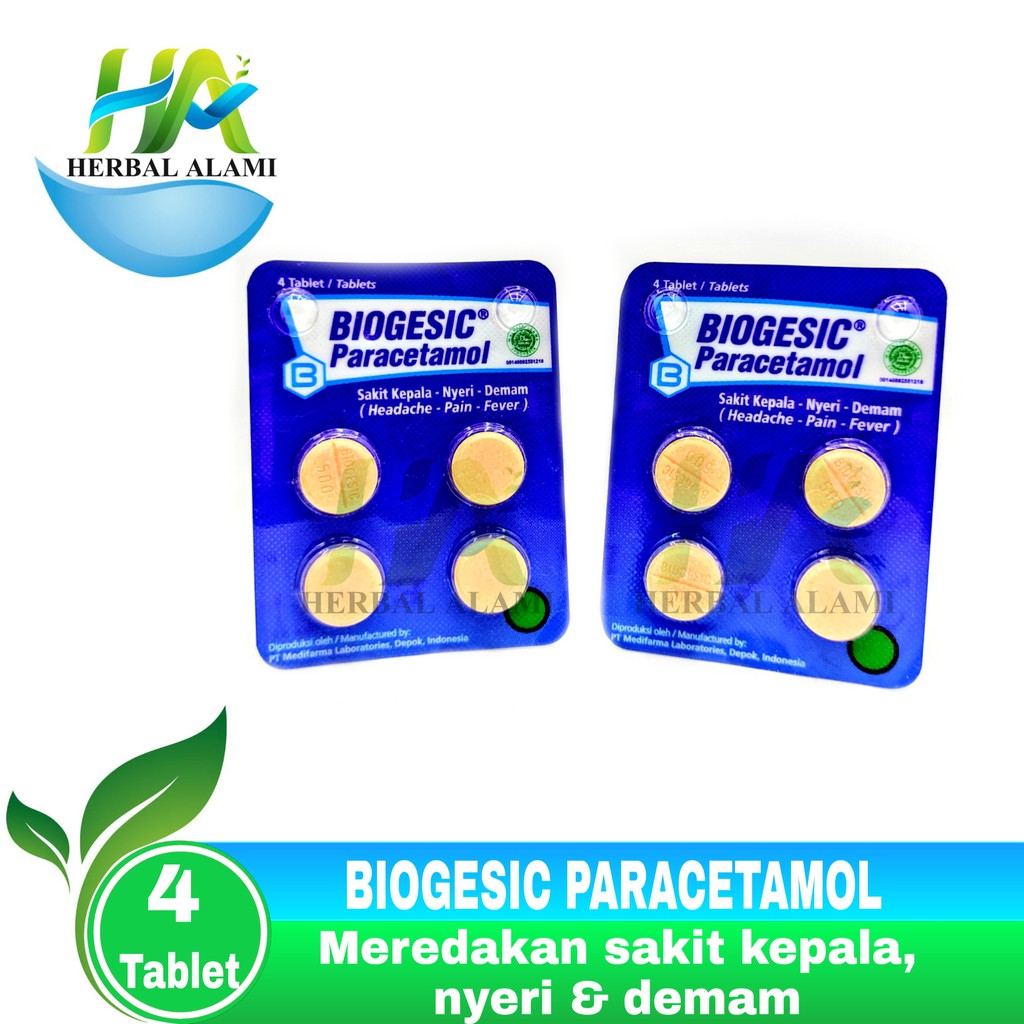 Biogesic Paracetamol - Obat Sakit Kepala Sakit Gigi &amp; Demam