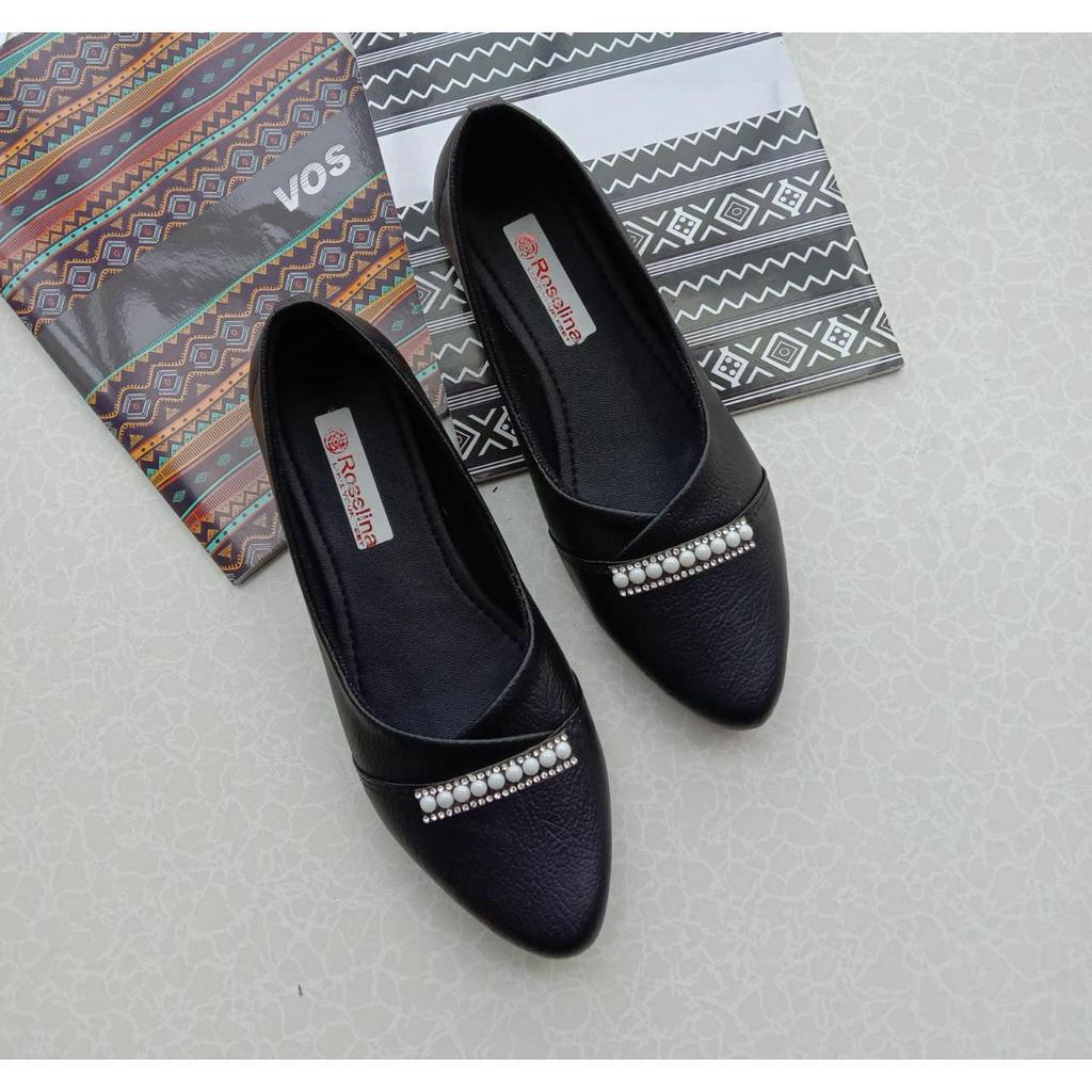 Sepatu Balet KINARA FLATSHOES cantik variasi mutiara elegant - FF05 MUTE 9