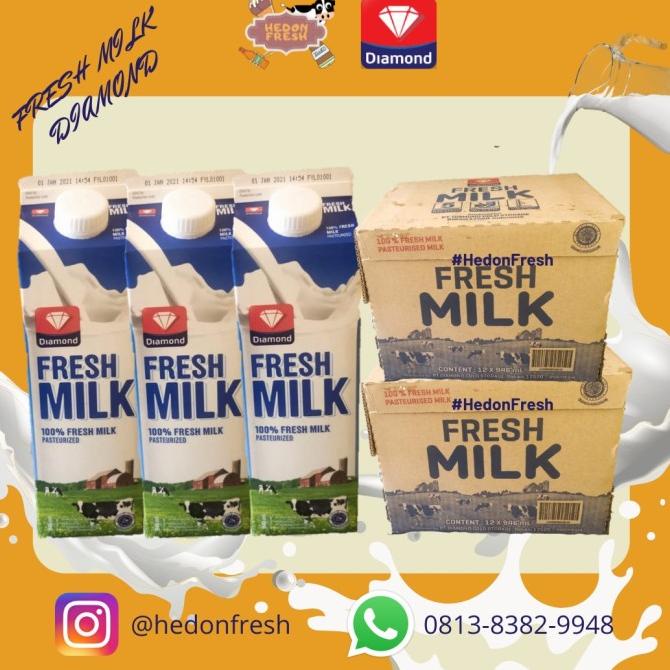 

[COD] Fresh Milk Diamond Plain 945ml [COD]