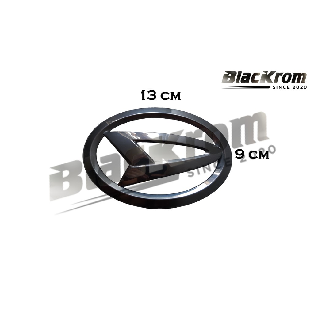 Logo Emblem Black Chrome Daihatsu 13 cm