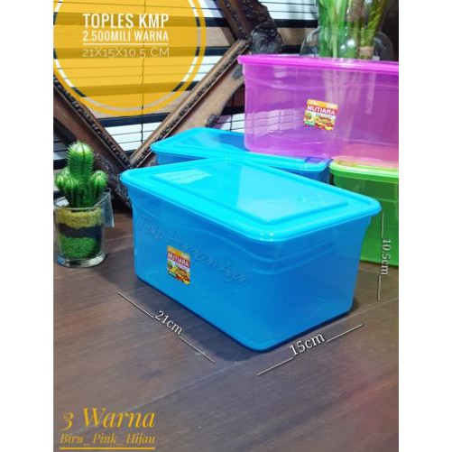 Food Box 2500ml Plastik / Kotak Makan 2,5L / Tempat Donat / Container / KMP 2500