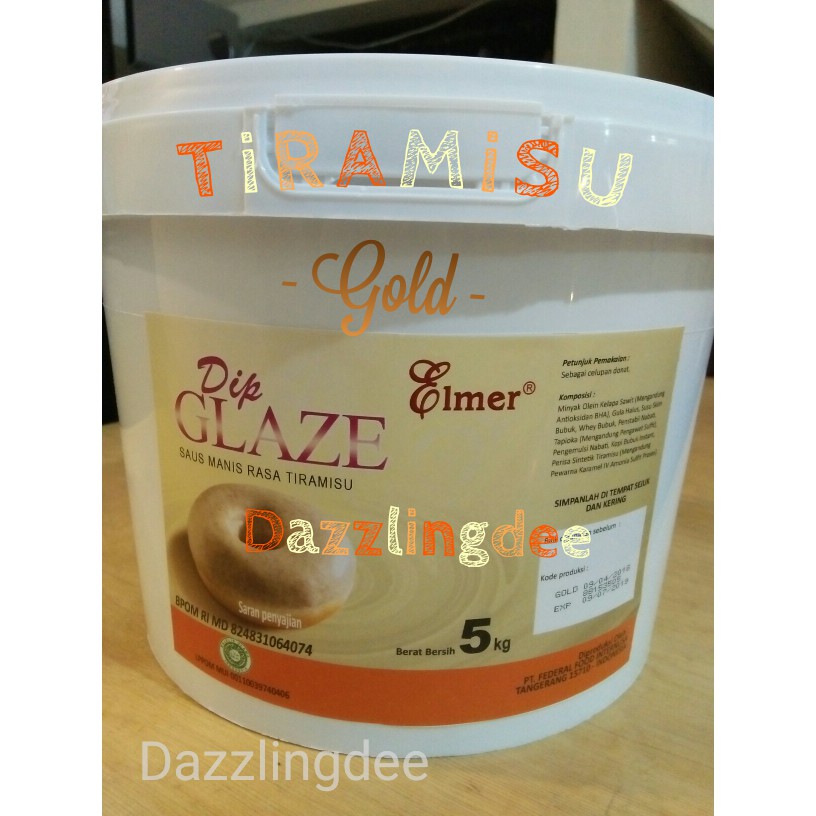 

Elmer Dip Glaze Tiramisu 5 Kg / Selai Tiramisu Elmer 5 Kg