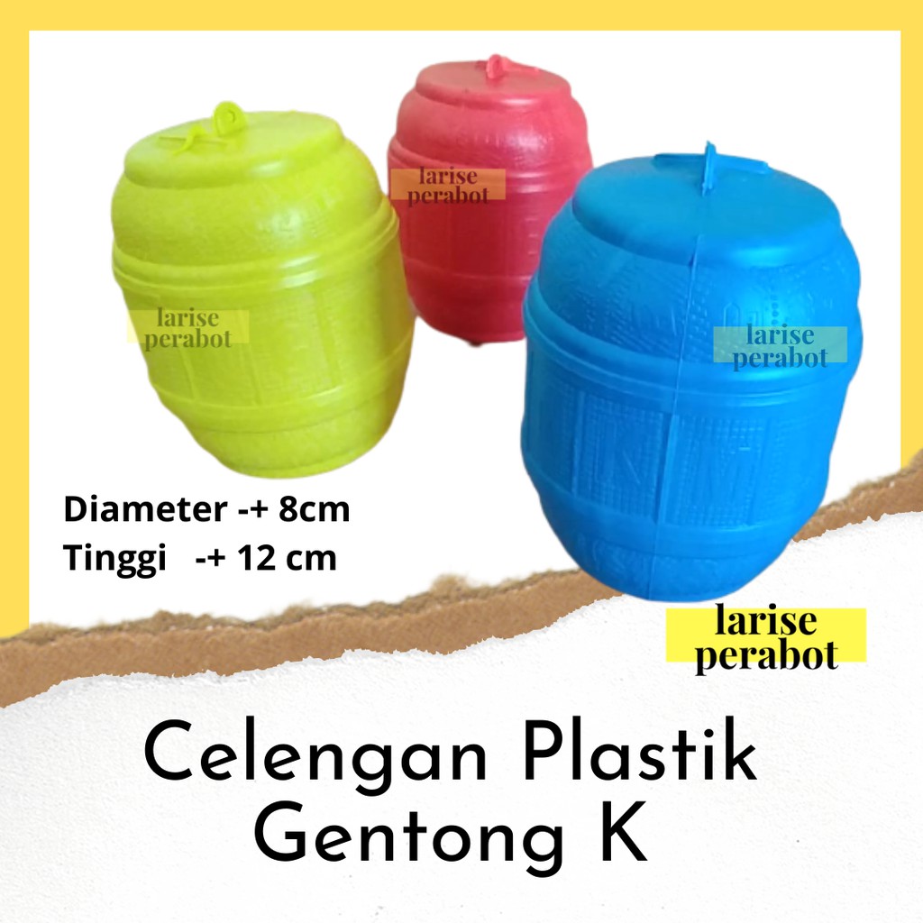 Celengan Plastik Gentong Kecil | Shopee Indonesia