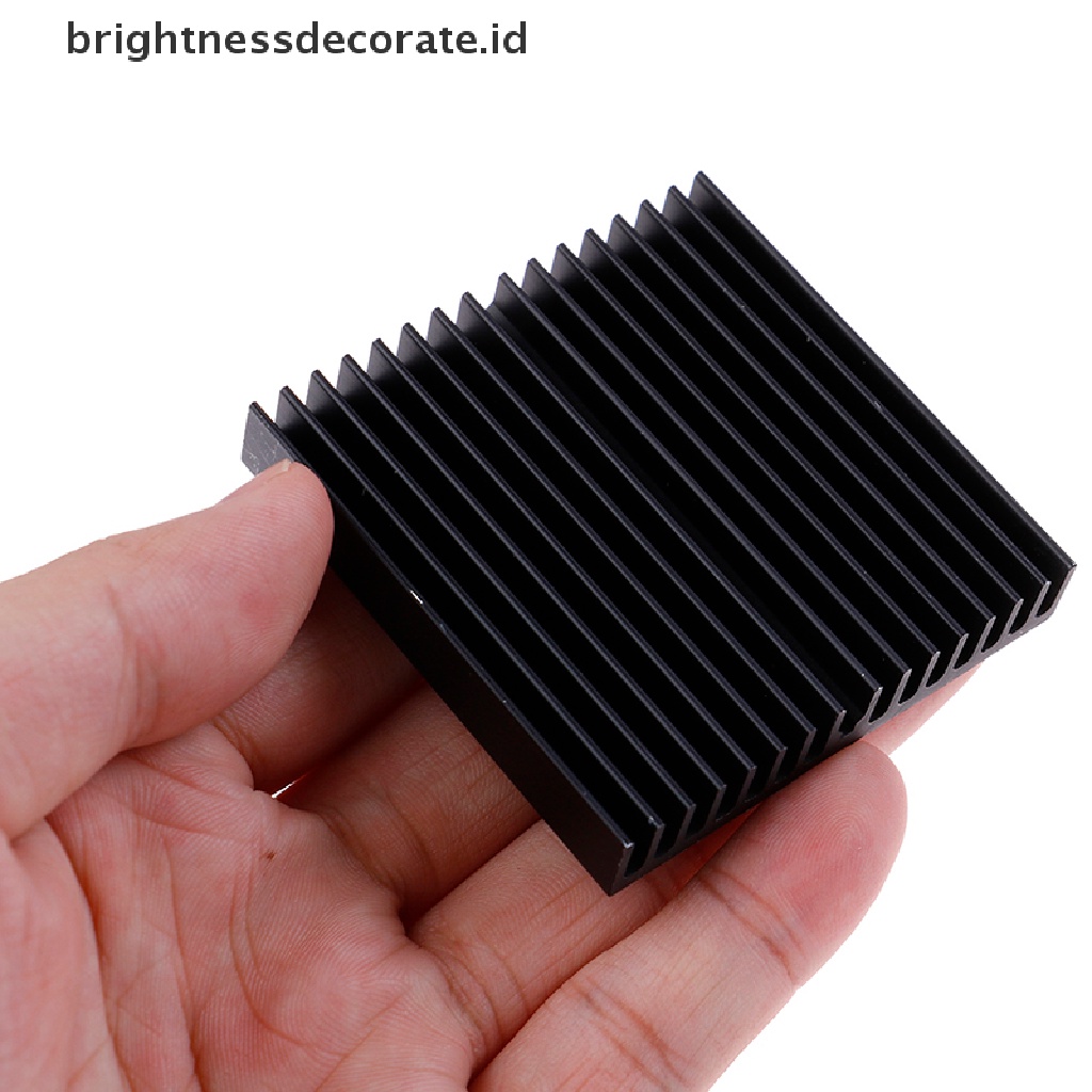 1 Pc Chip Motherboard Heatsink Radiator Bahan Aluminum Warna Hitam Ukuran 60x60 X 10mm