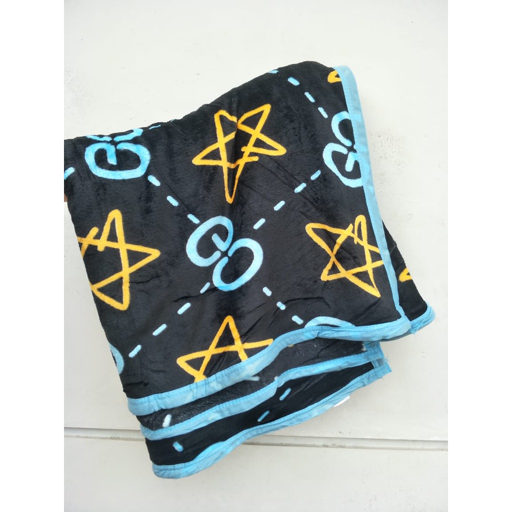 COD - FD - Selimut Motif Dewasa - Selimut Bulu Halus Motif - Selimut Lembut Ukuran 180cm x 200cm-Stars