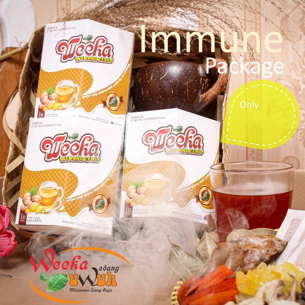 

Hadiah Hampers Sehat Weeka Wedang Celup Immune Package Wedang Uwuh