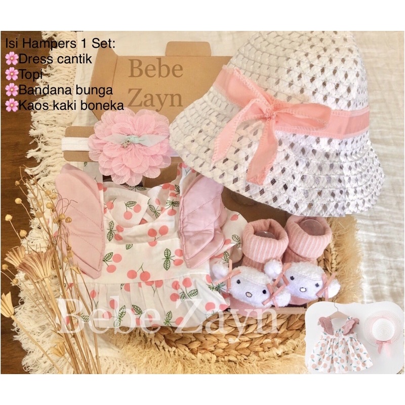 {BEBE ZAYN} Hampers baby/ hampers bayi/ baby gift/ kado bayi/ baby newborn/ Baby Girl/ Baby Girl Summer Set-Summer Angel Cherry