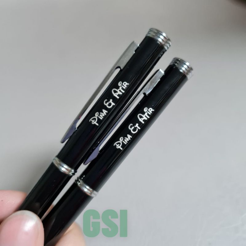 

Custom Nama + Pulpen Metal Paku Medium