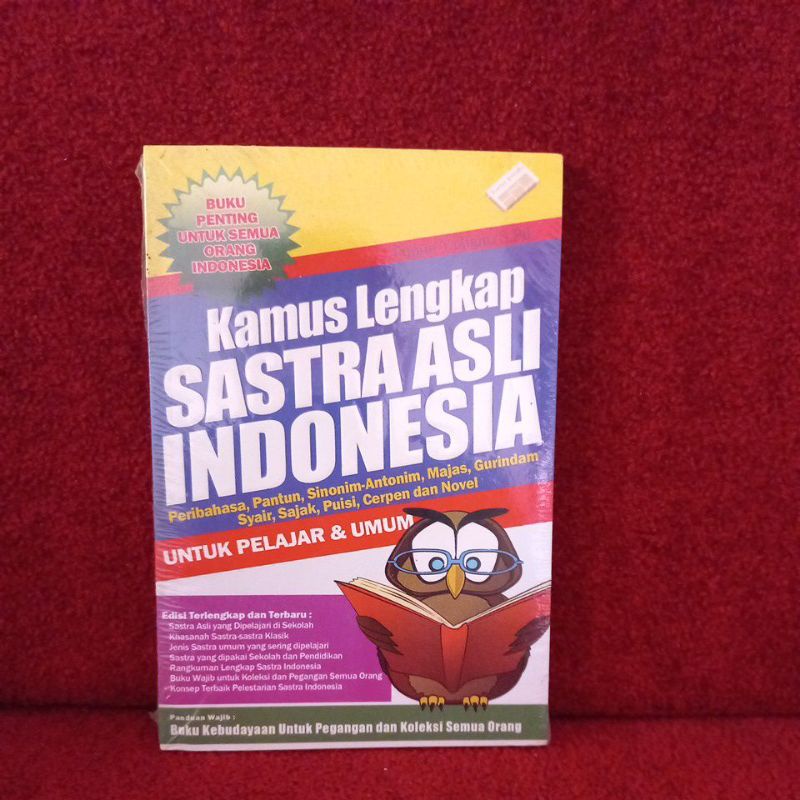 Buku Bimbel - Kamus Lengkap Sastra Asli Indonesia (Untuk Pelajar & Umum)
