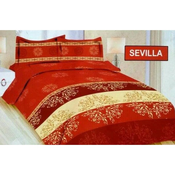 Sepre Berkuwlitas, Sprei Bonita Sevilla Rumbai No.1 King B4 180 Seprai Batik Merah Mewah ,Indo