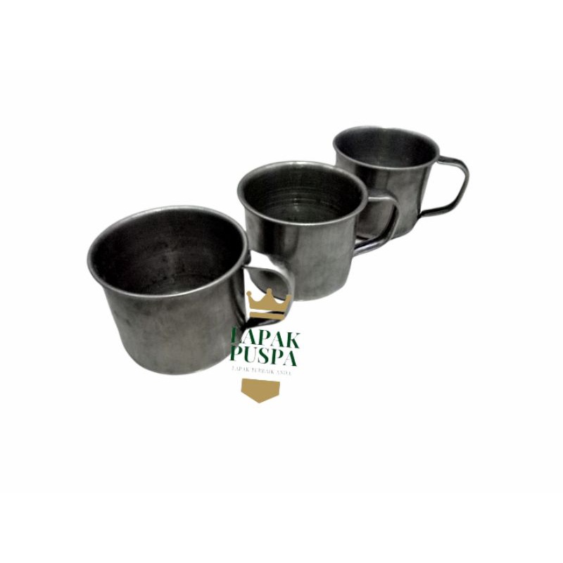 cangkir stainless steel gelas stainless steel kecil ukuran 7