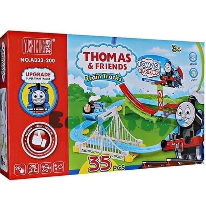 PROMO Mainan Anak Murah Track Set Train Thoomas &amp; Friends Roller Coaster 35Pcs - Kado Permainan Seru Anak laki-laki Track Jalur Coaster Kereta Toomas Montessori Track Kids