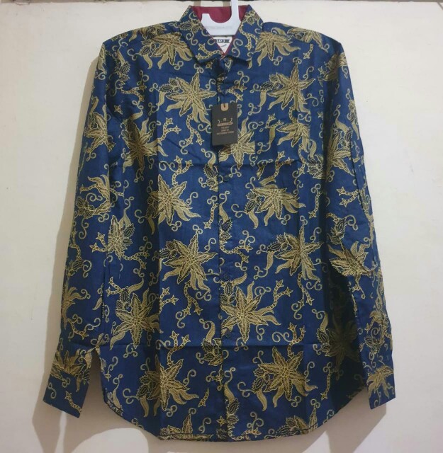 Hisroom - Kemeja Batik Pria Lengan Panjang Kemeja Batik Cowok Slimfit Batik Premium M-xl 119 120