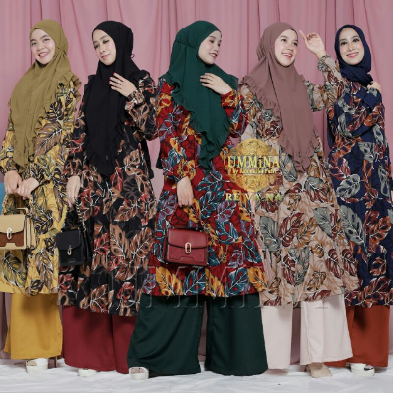 Setelan tunik&kulot Revana by ummina binbush gagil