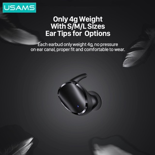 USAMS True Wireless Bluetooth Earphone Earbuds TWS LX08