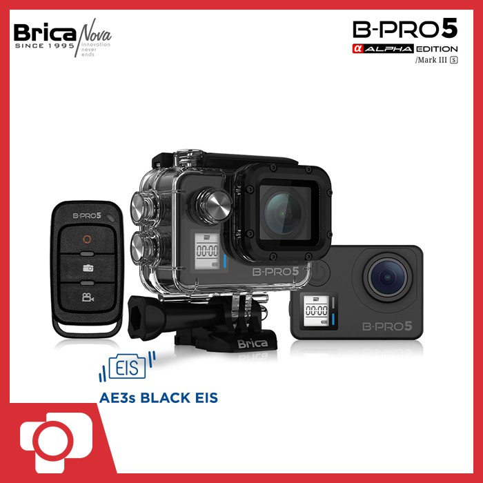 Brica B-Pro 5 Alpha Edition Mark IIIS Action Camera AE3S EIS - Black