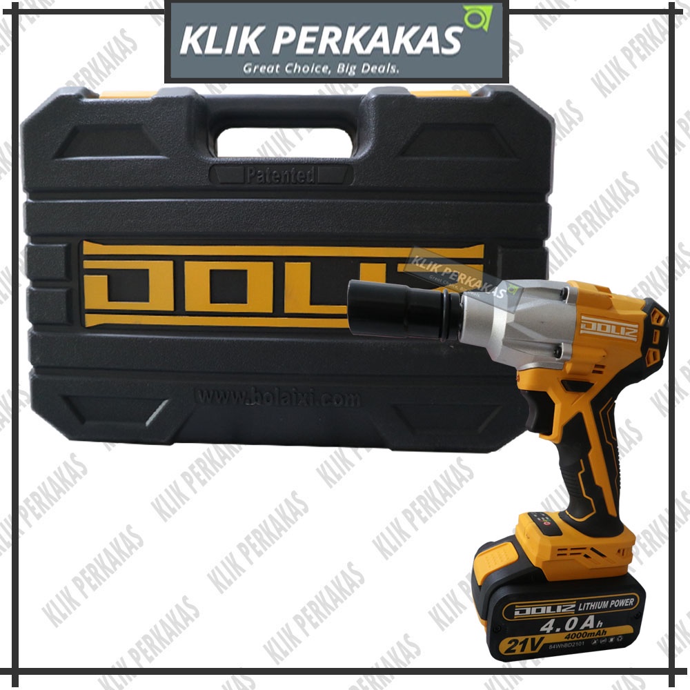 CORDLESS Impact Wrench DOLIZ 21V Mesin Pembuka Baut Ban Mobil BD550