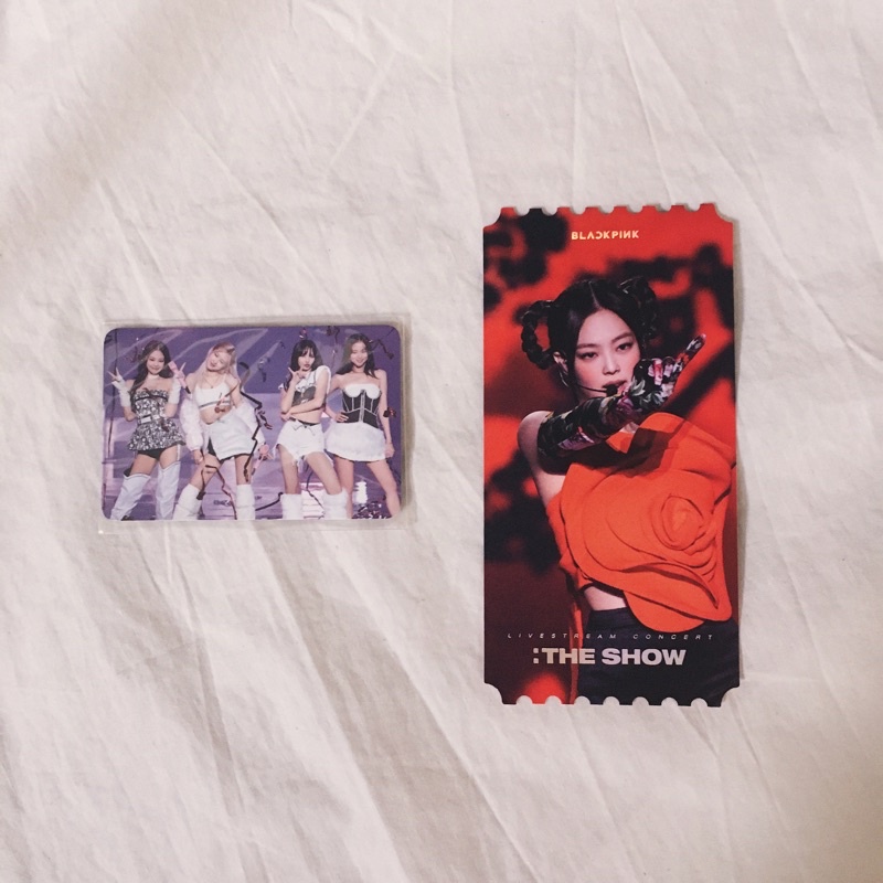 BLACKPINK THE SHOW DVD 2021 BENEFIT KTOWN YG YGSELECT KTOWN4U POB JENNIE ROSE JISOO PC PHOTOCARD