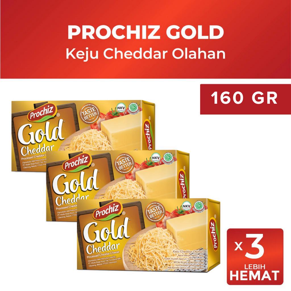 

Keju PROCHIZ Gold 160 gr x 3 Promo Snack