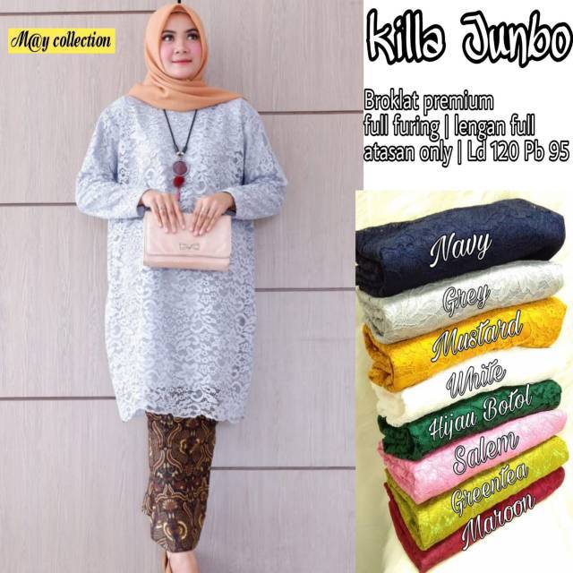 Atasan brukat jumbo LD120cm - Killa