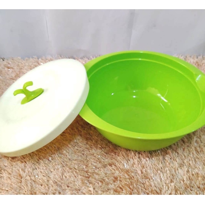 Tempat Penyimpanan Makanan / Emerald Bulat 2L BS 081 / BS082/ BS083 Tempat Sayur / Wadah Saji Plastik Murah